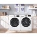 LG 24 in. Front Load Washer WM1388HW and Dryer DLEC888W Set